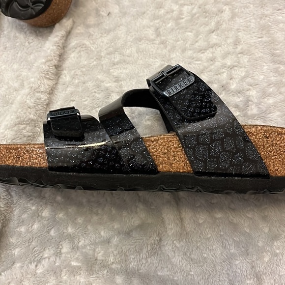 Birkenstock Birko Flor Salina Sandal Black & Navy Size 40 - Picture 4 of 4